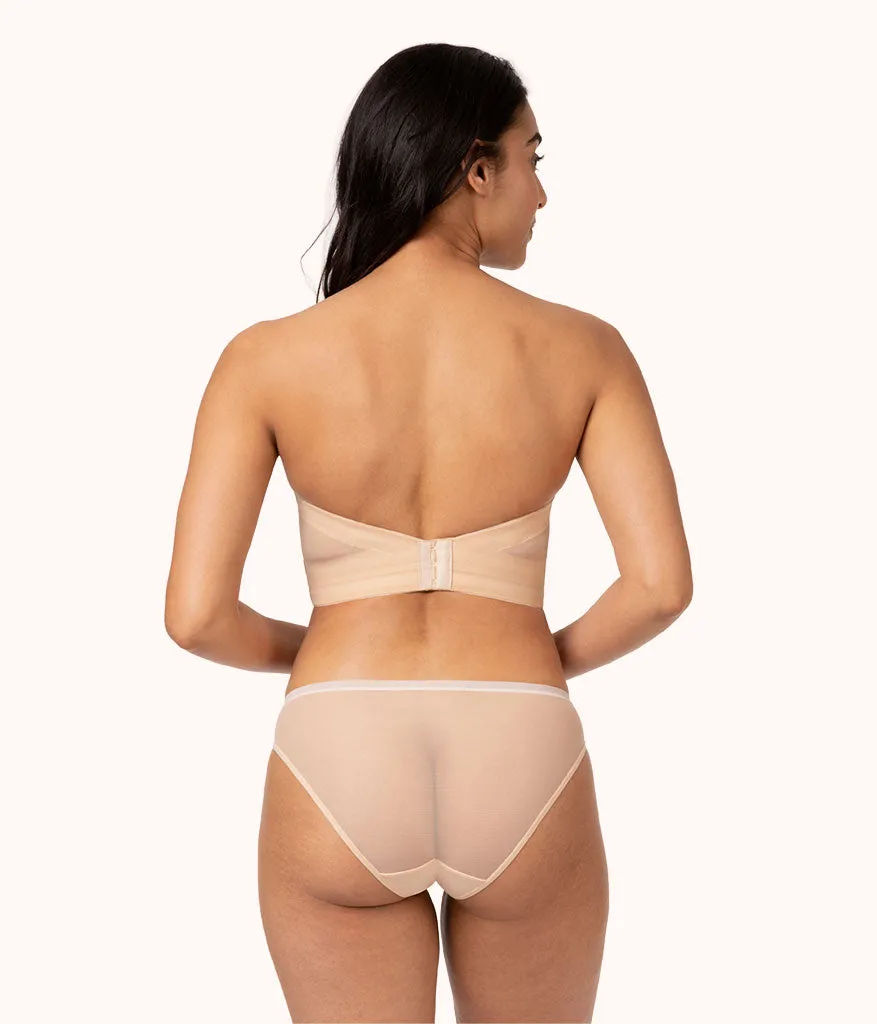 The Low Back Strapless: Toasted Almond