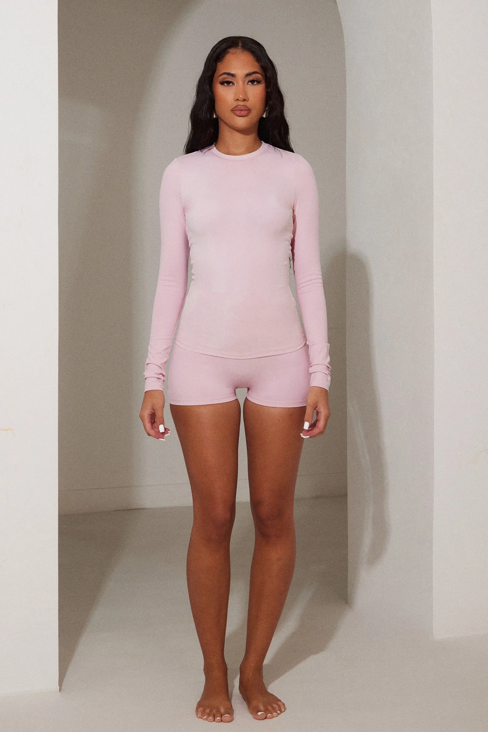 The Sculpt long sleeve tee - Pink