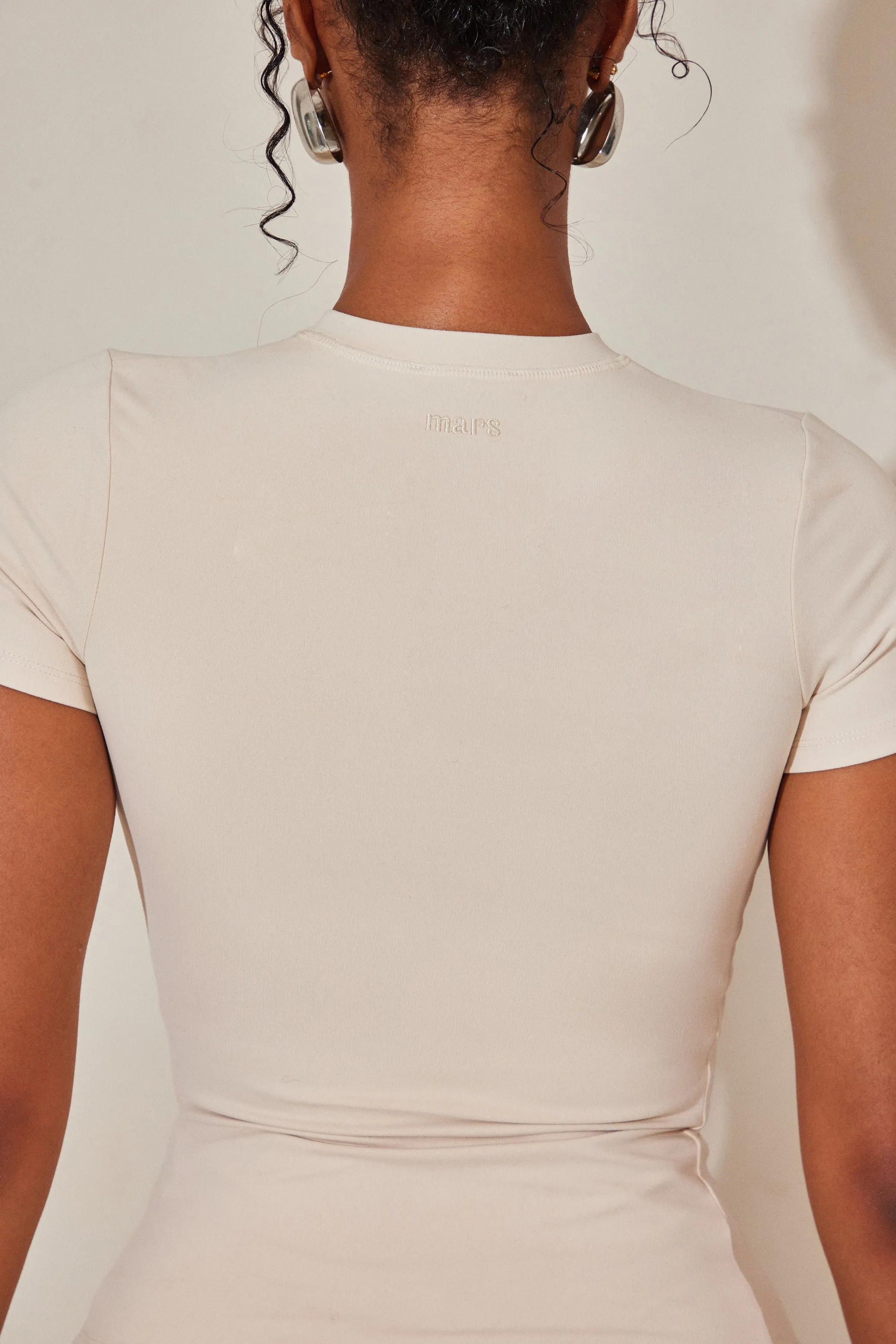 The Sculpt short sleeve tee - Stone