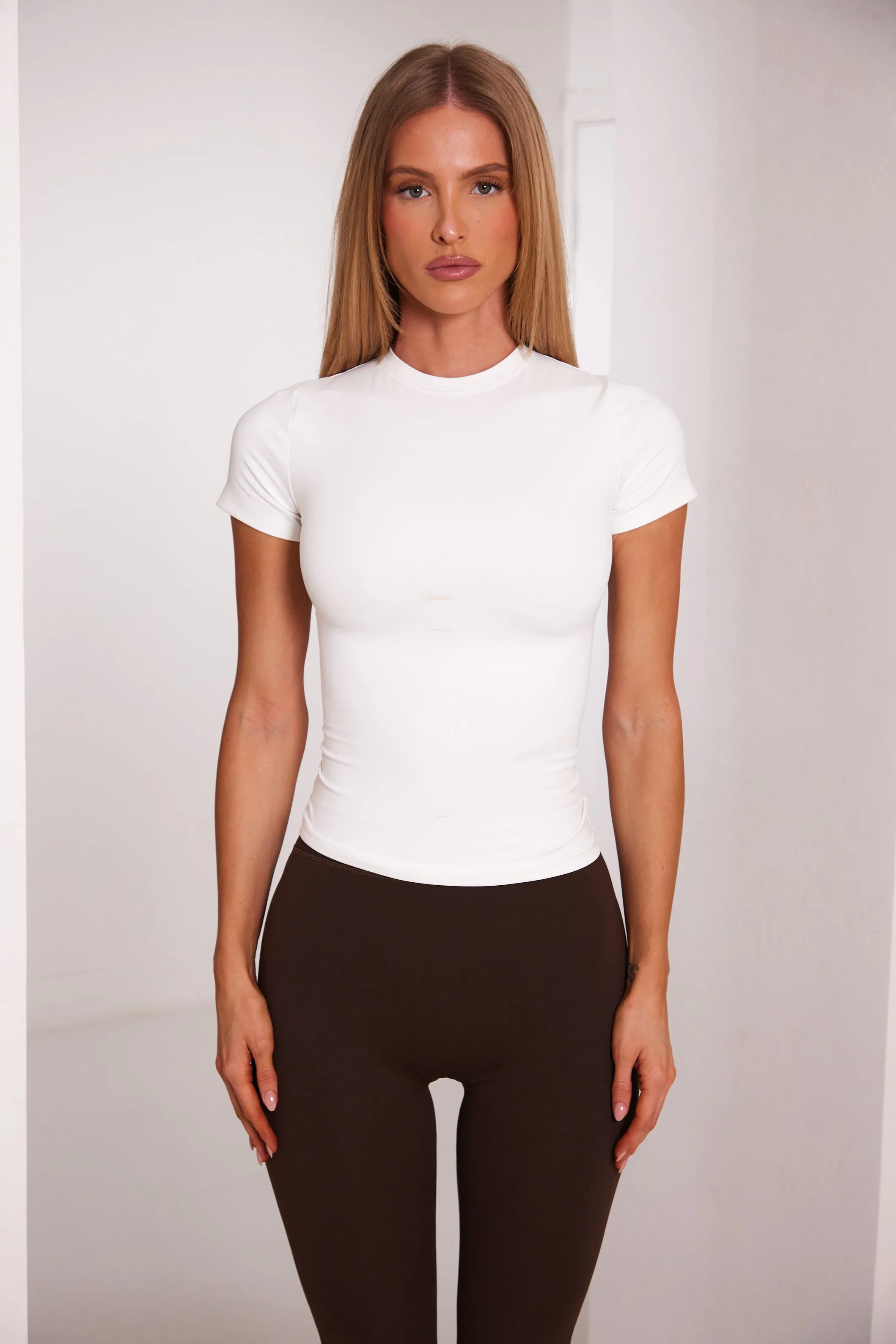 The Sculpt short sleeve tee - White