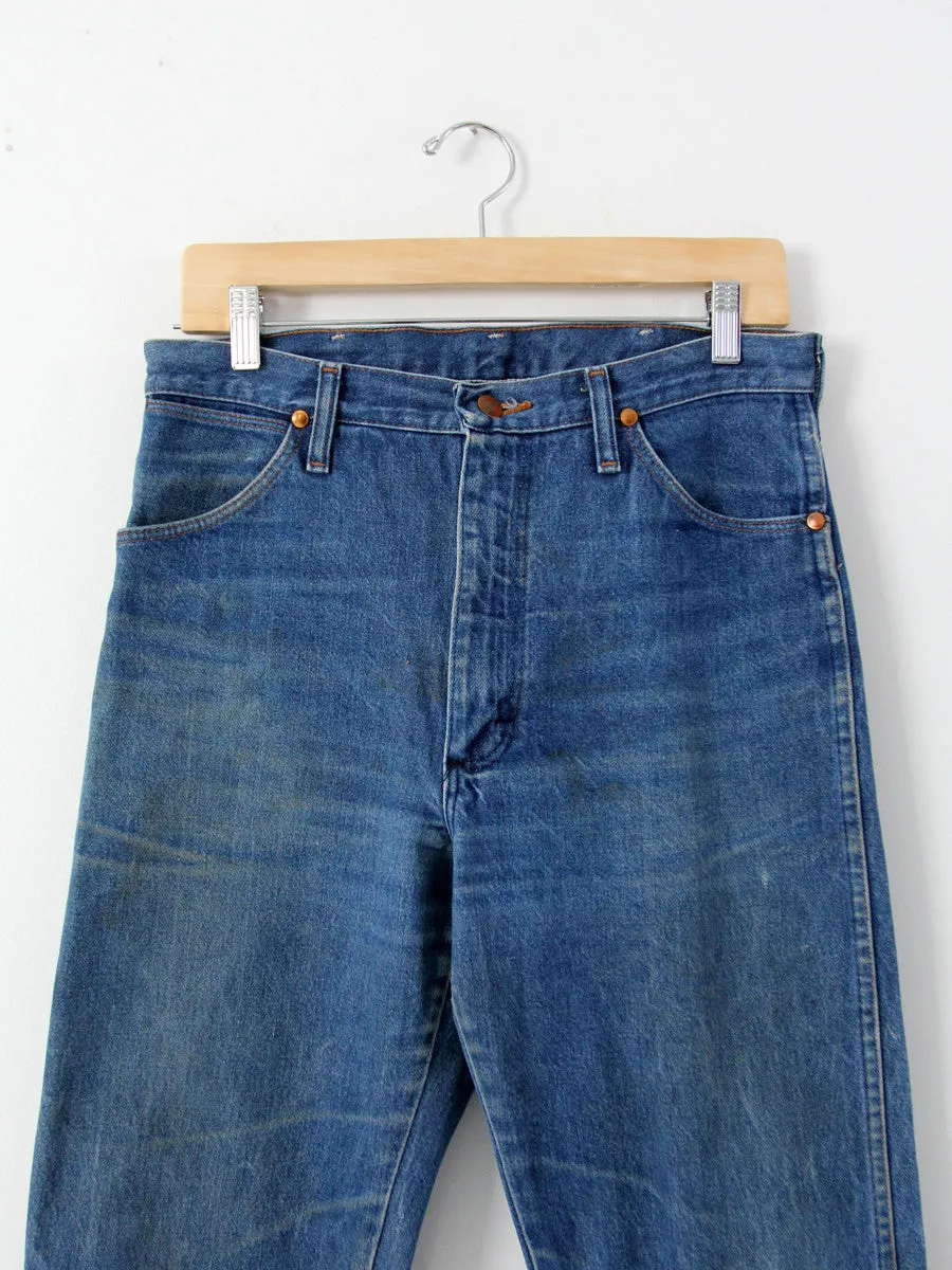 vintage Wrangler cowboy cut denim jeans