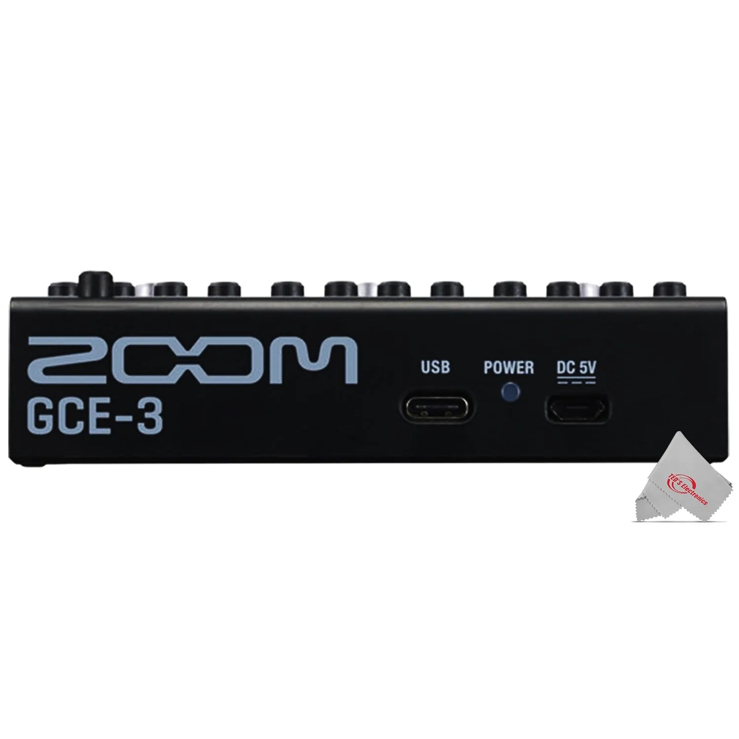 Zoom GCE-3 Guitar Lab Circuit Emulator, Compact USB Audio Interface for Emulation of Zoom Effects Processors Adapter with Cable and Instrument Cable